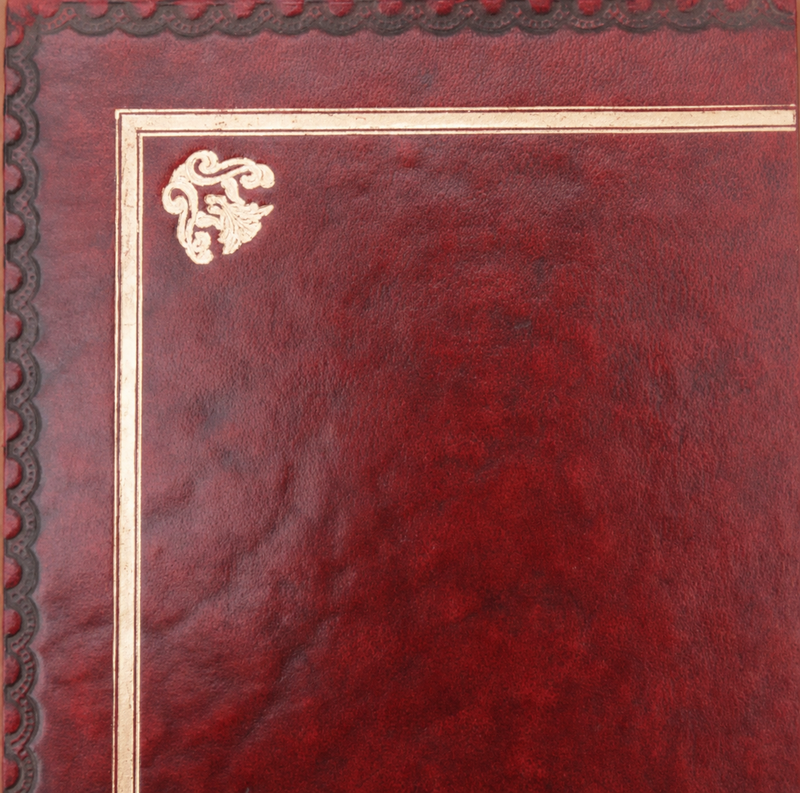 Desk leather tooling pattern 8