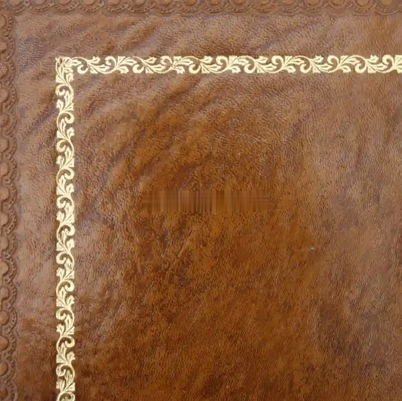 Desk leather tooling pattern 18