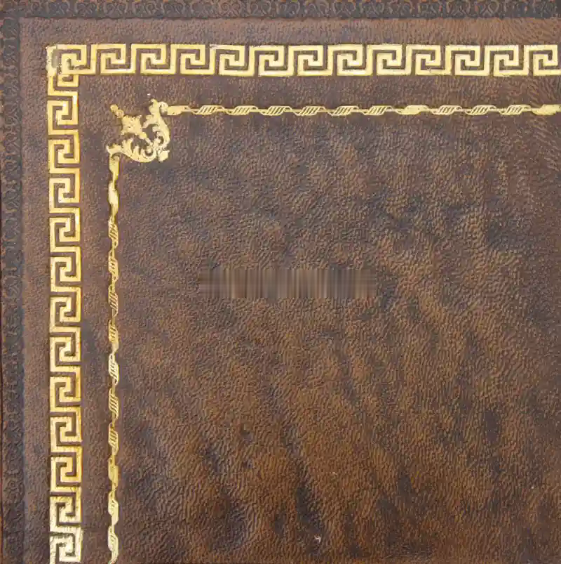 Desk leather tooling pattern 23
