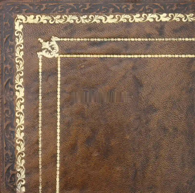 Desk leather tooling pattern 27