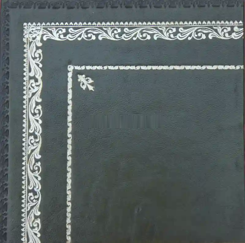 Desk leather tooling pattern 49