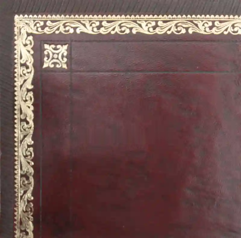 Desk leather tooling pattern 51