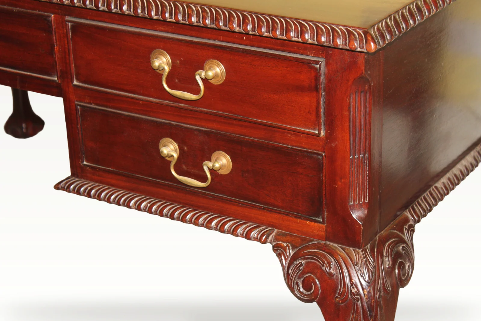 Chippendale style Mahogany Partners’ Desk/Library — view 4