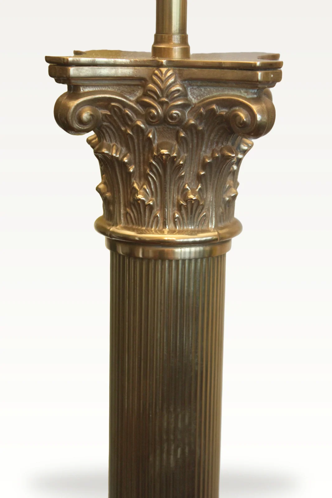 Early 20th century brass standard lamp — view 5