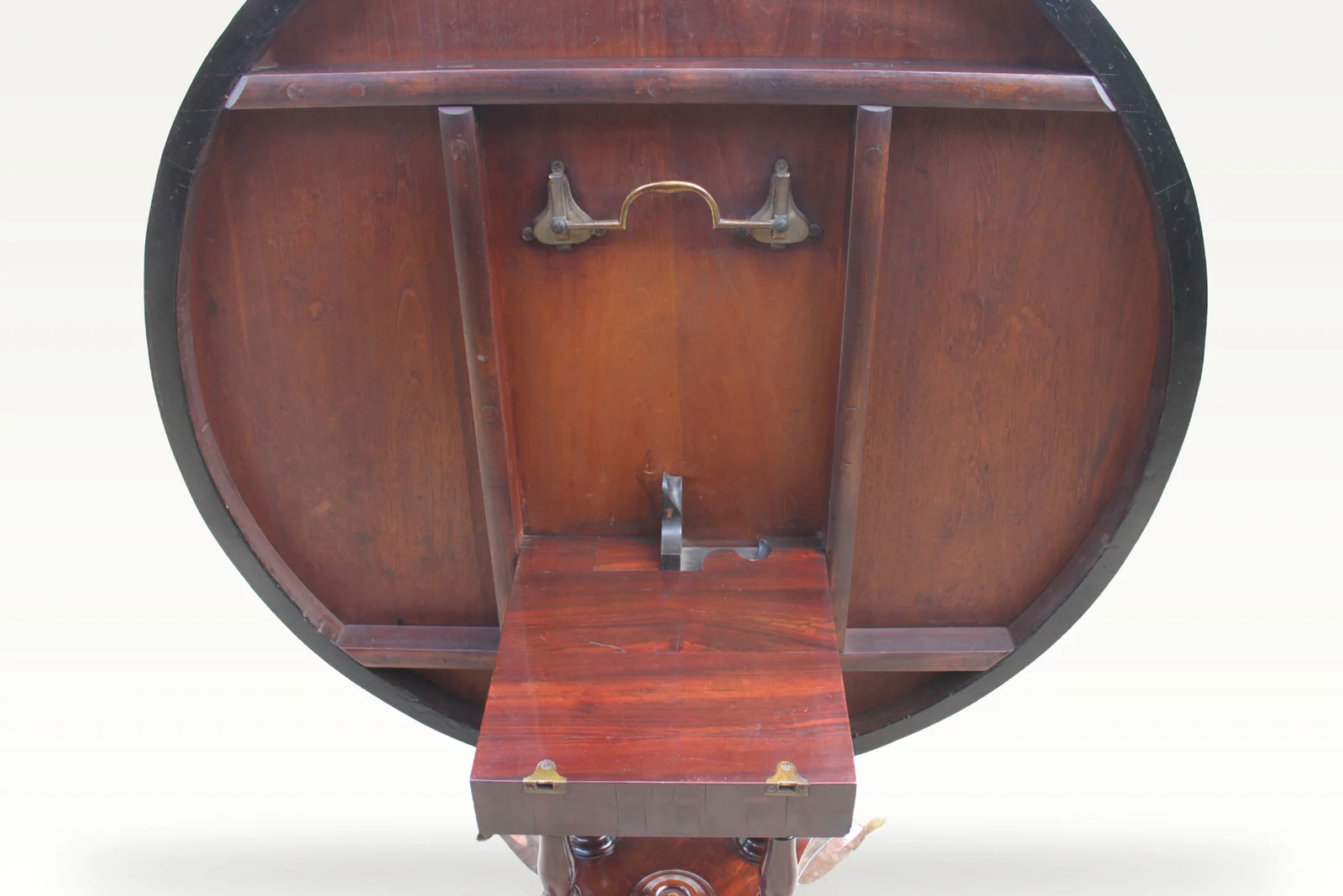 Regency period rosewood and brass inlaid centre or breakfast table — view 12