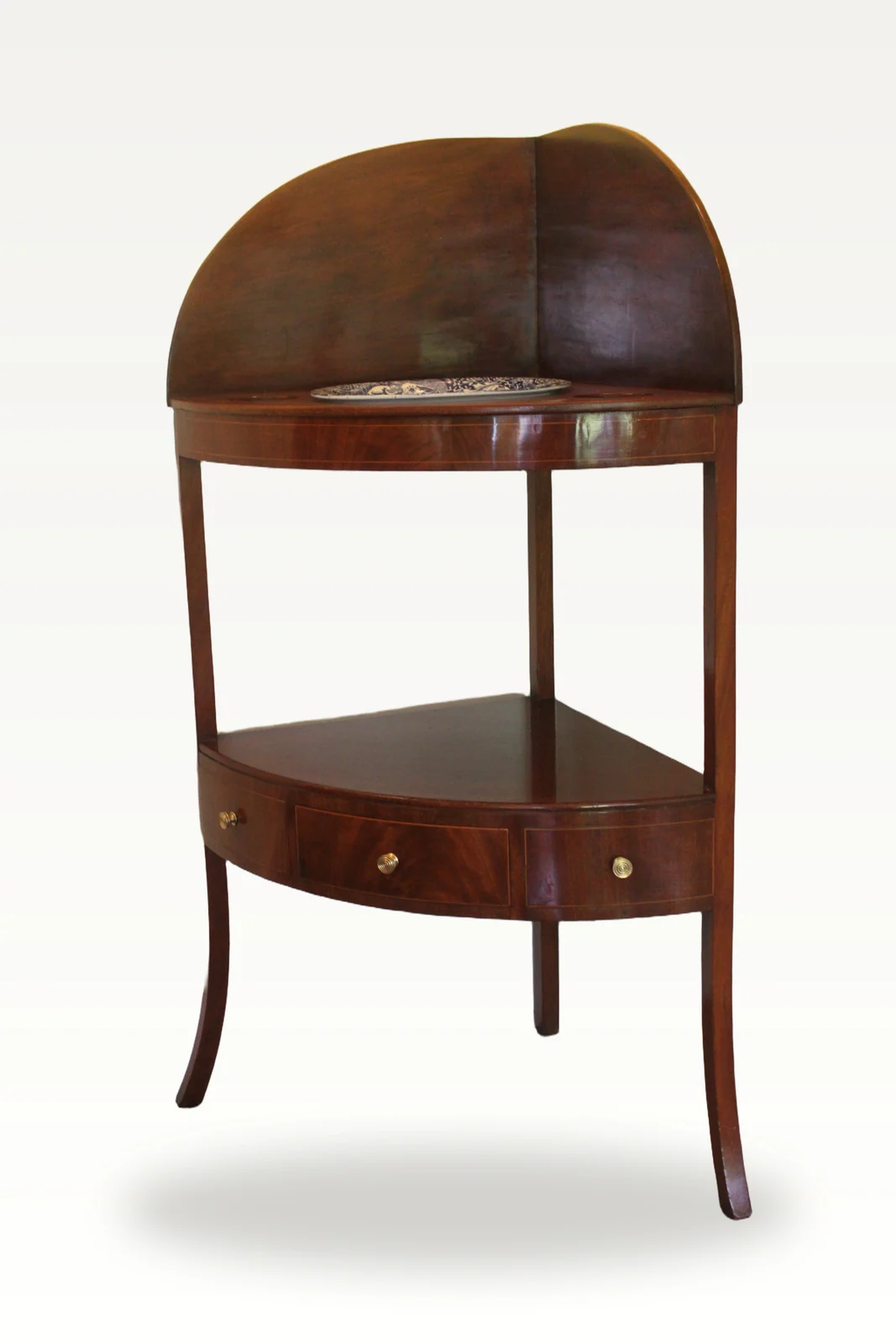 Georgian mahogany corner washstand — view 6