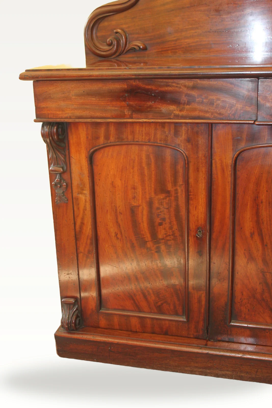 A mid Victorian mahogany three door chiffonier — view 9