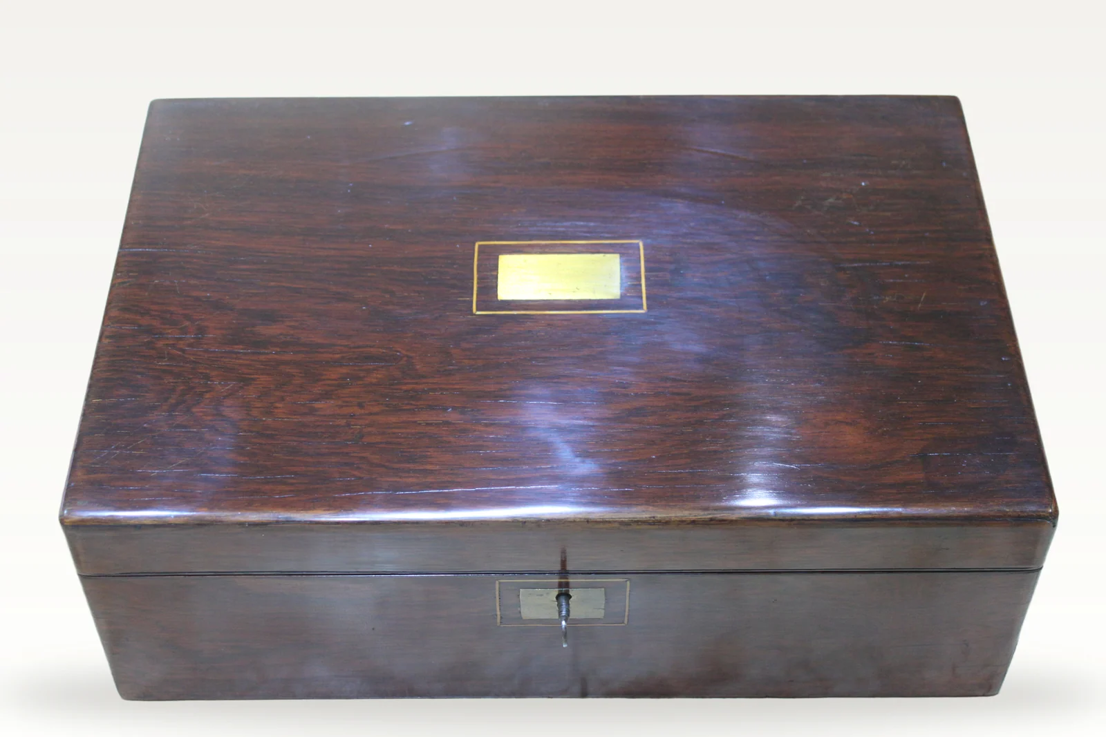 An early Victorian rosewood writing slope — view 13