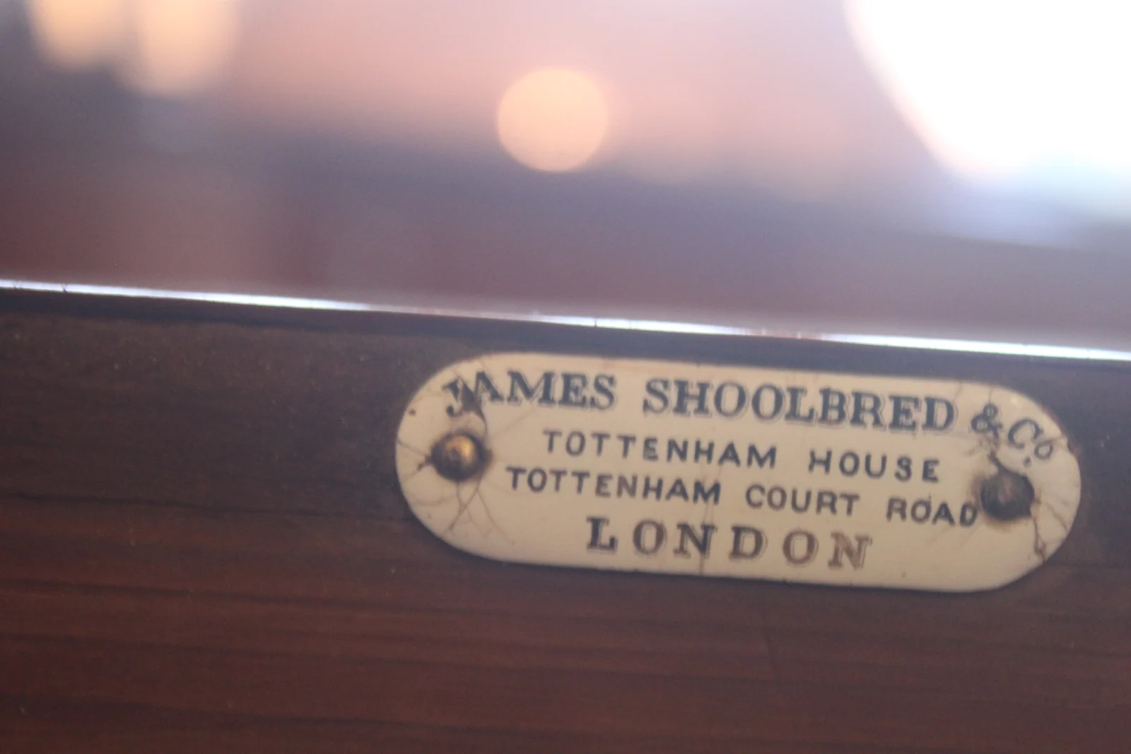 Victorian mahogany buffet sideboard by James Shoolbred & Co — view 12