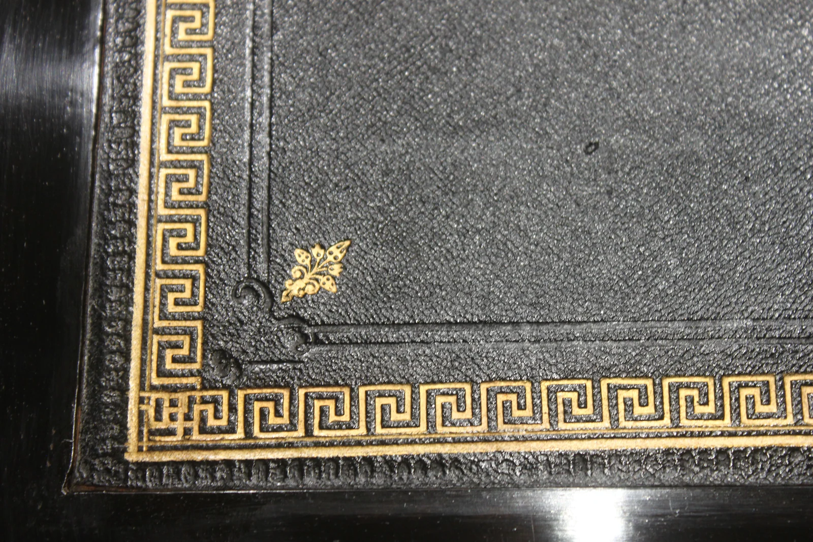 Victorian walnut and brass bound writing slope with secret drawers — view 7