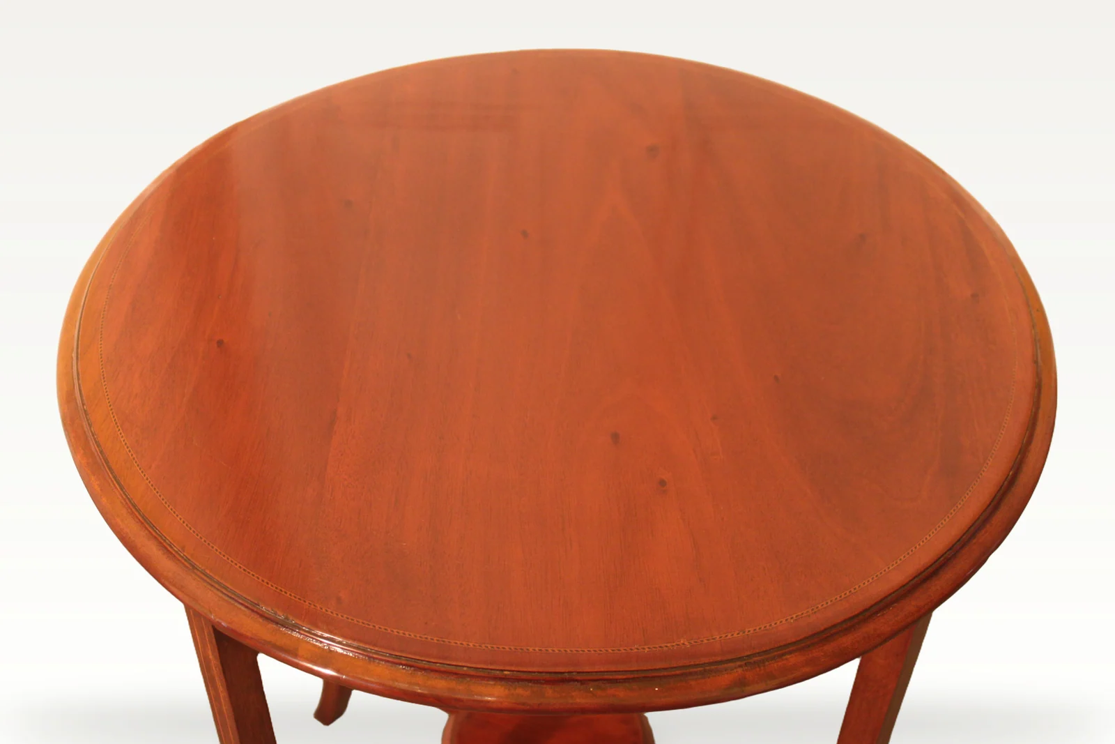 Edwardian inlaid occasional table — view 4