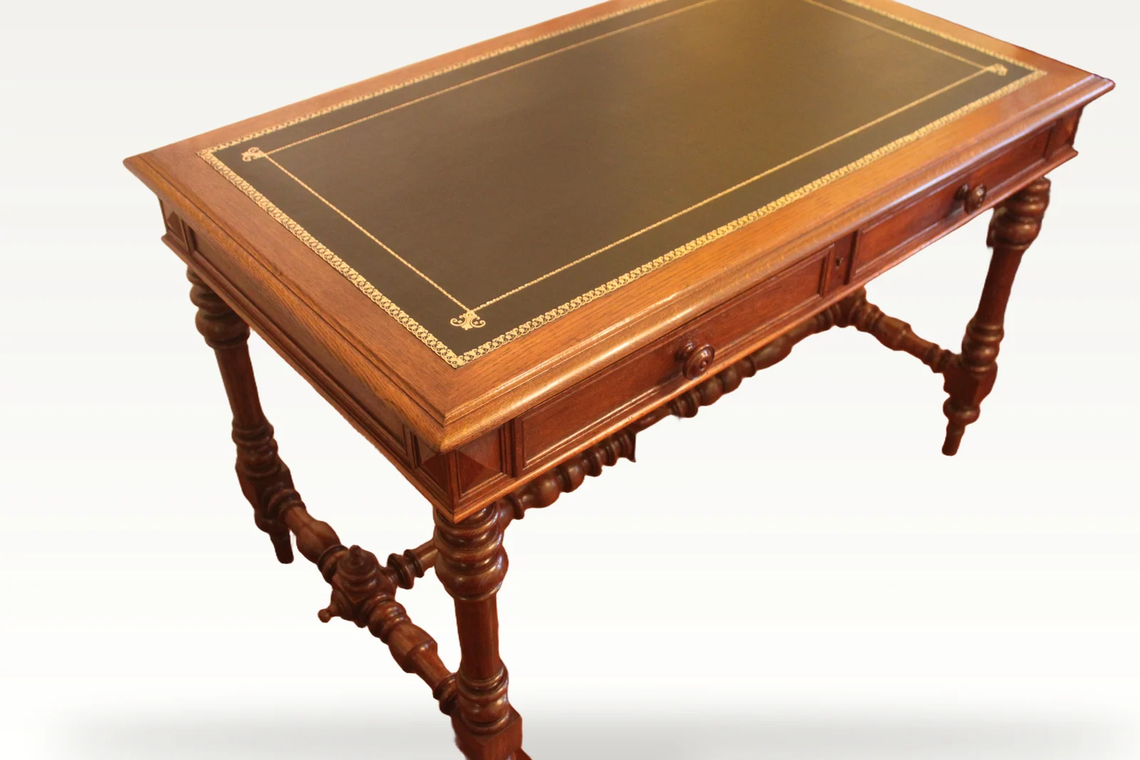 19th century French double sided library table — view 4