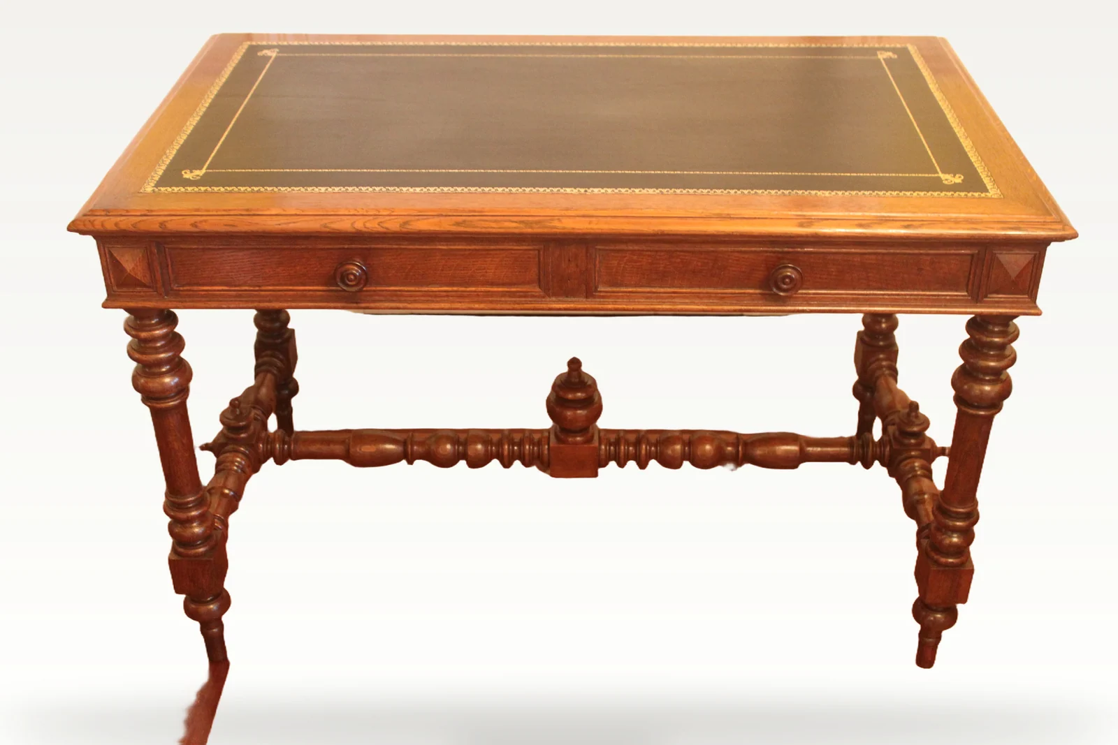 19th century French double sided library table — view 5