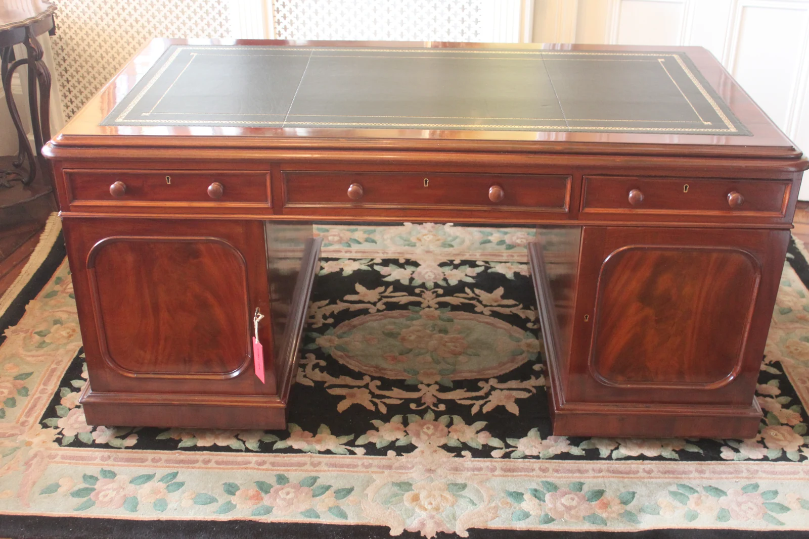 A Victorian mahogany partners desk — view 3