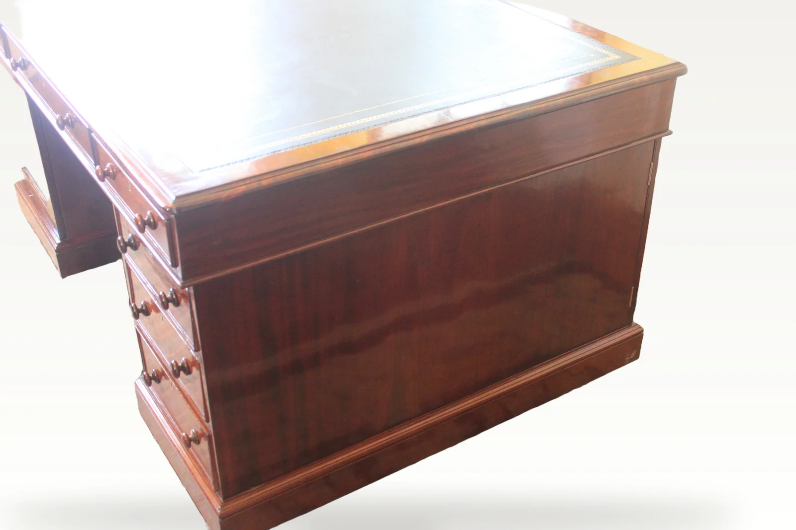 Victorian mahogany partners desk — view 4