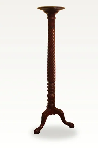 19th century mahogany torchiere