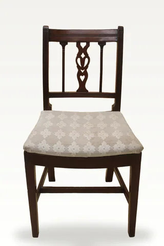 A set of six late 18th century dining chairs