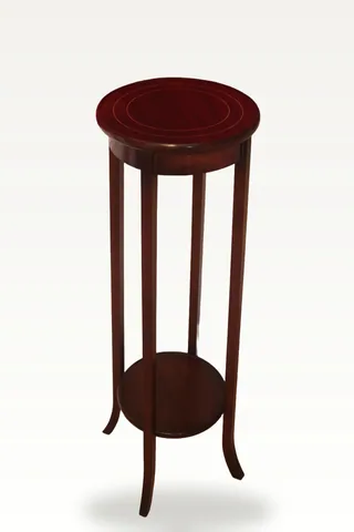 Edwardian mahogany line inlaid jardiniere stand