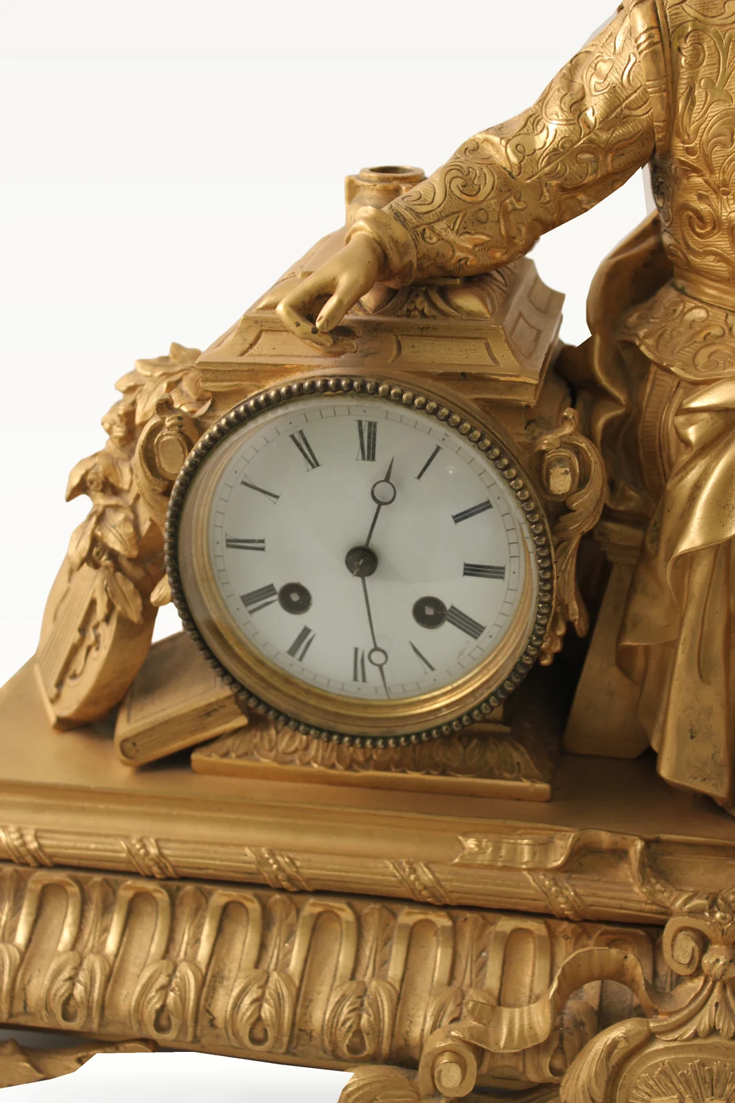 Early 19th century ormolu mantel clock — view 2