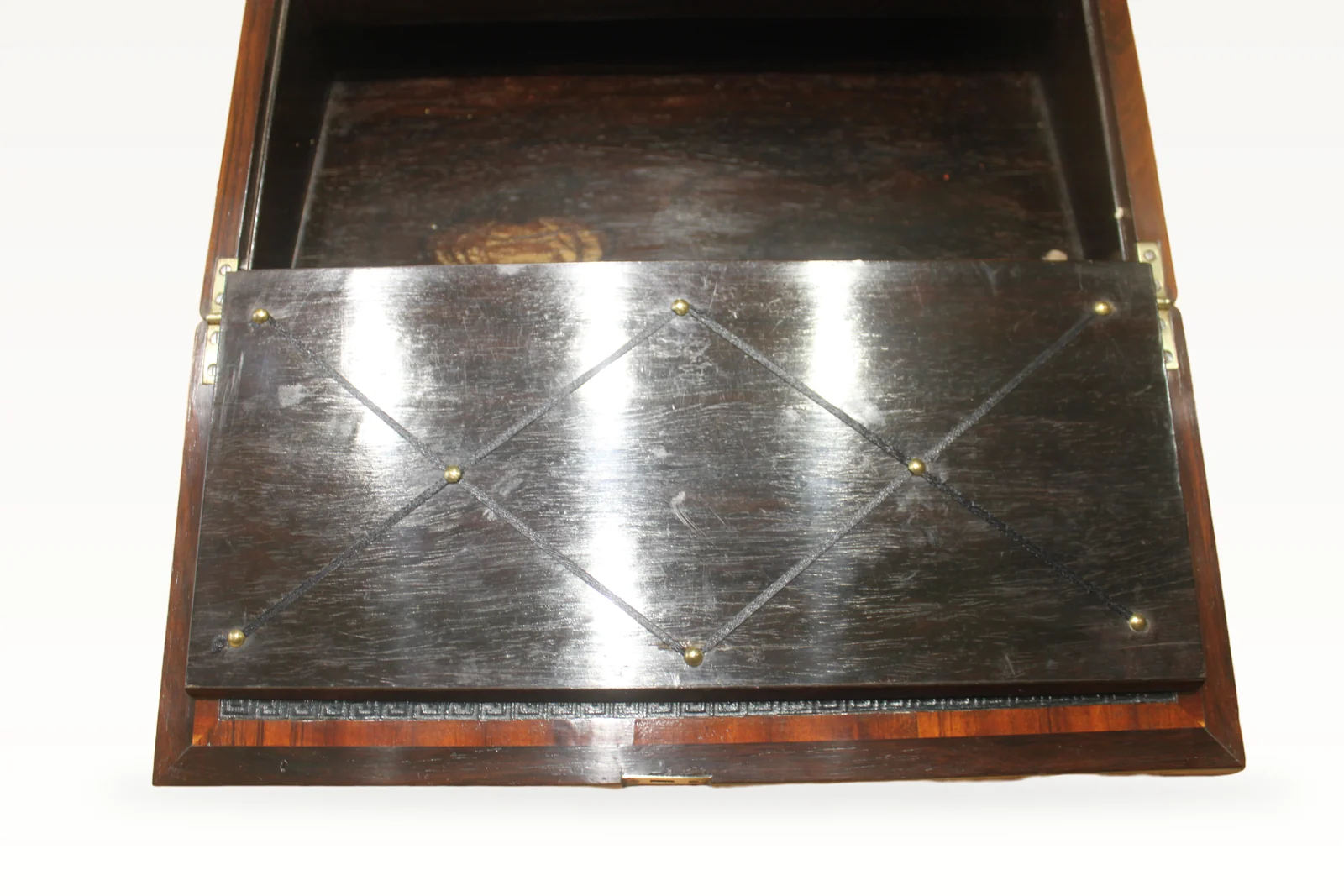 Rosewood and MOP writing slope by George Austin, Dublin — view 8