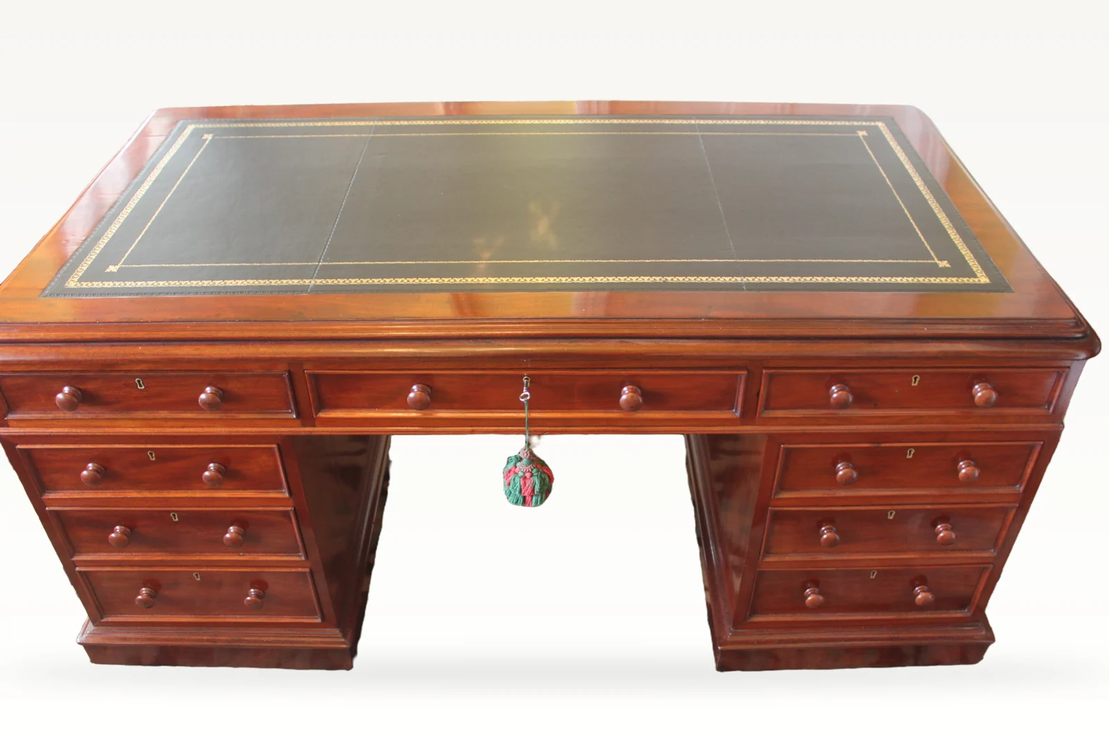 A Victorian mahogany partners desk — view 2