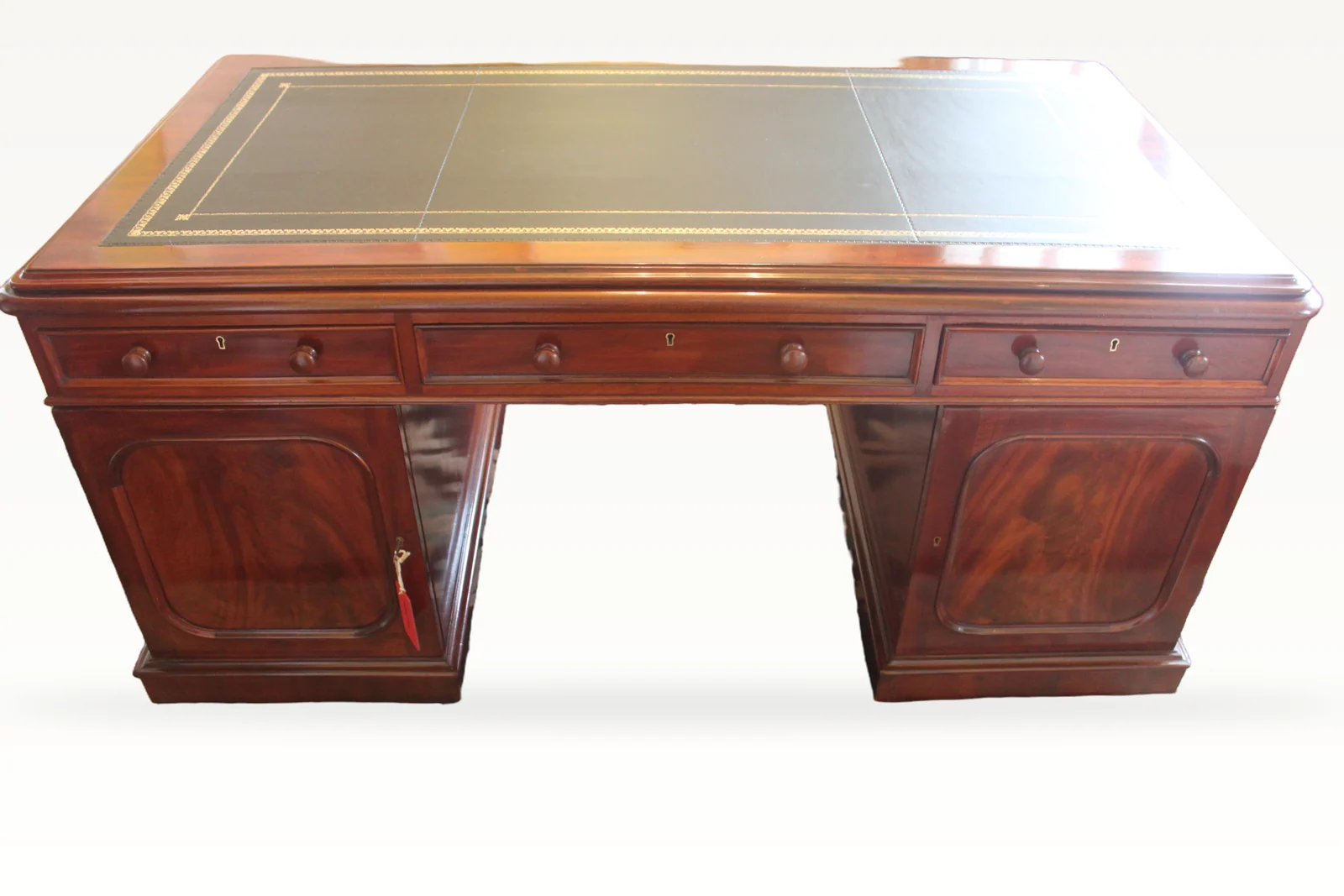 A Victorian mahogany partners desk — view 4