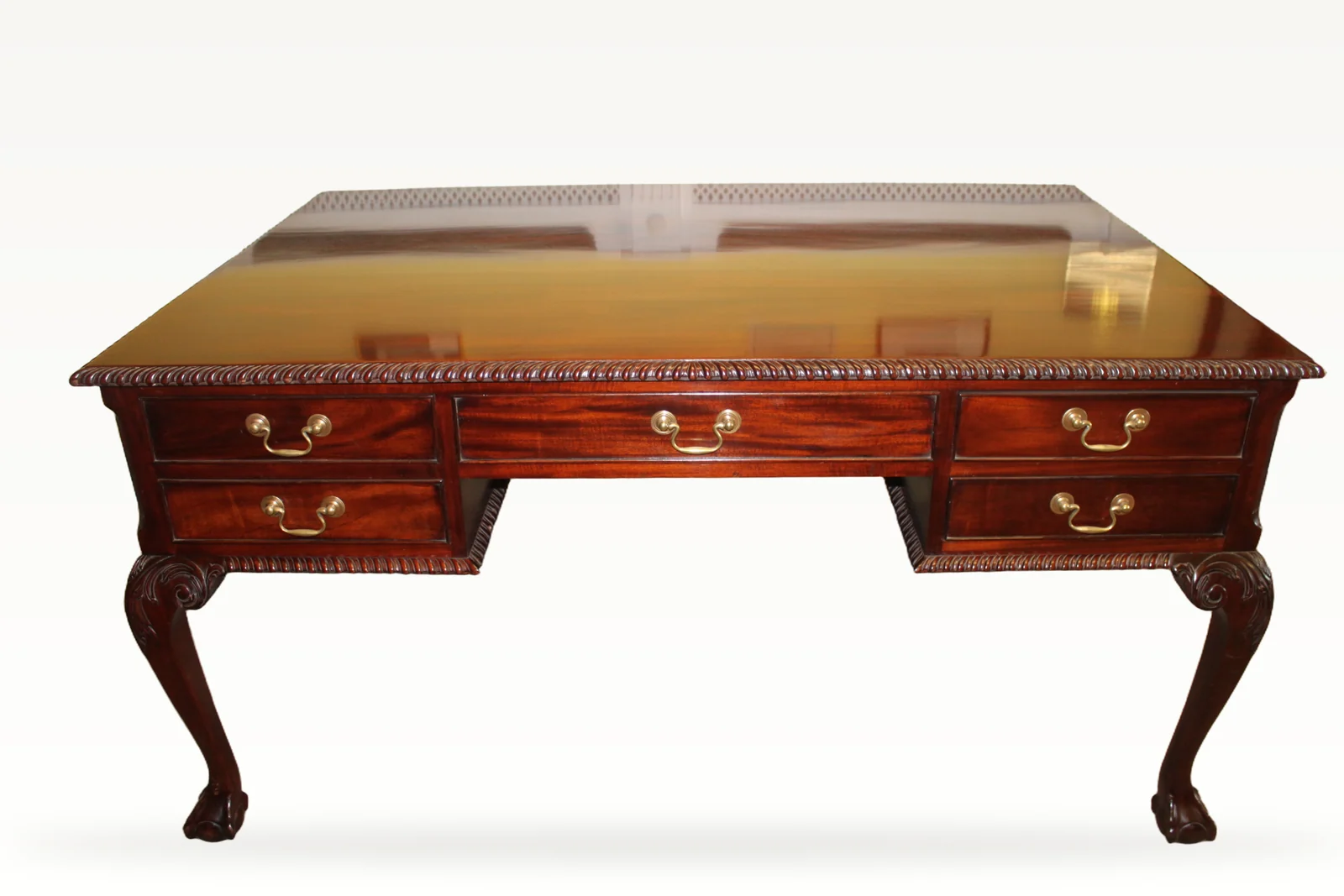 Chippendale style Mahogany Partners’ Desk/Library