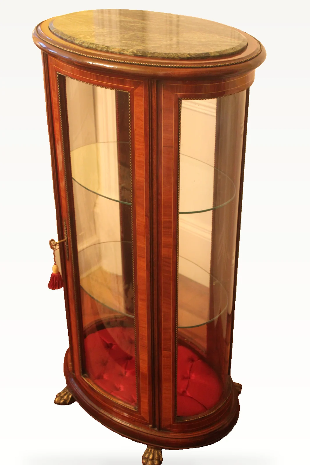 FRENCH INLAID VITRINE OR BIJOUTERIE CABINET — view 3
