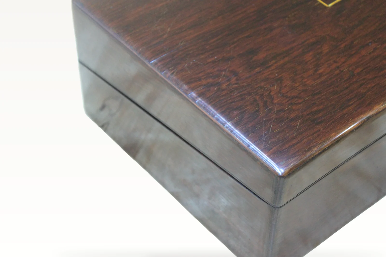 An early Victorian rosewood writing slope — view 4