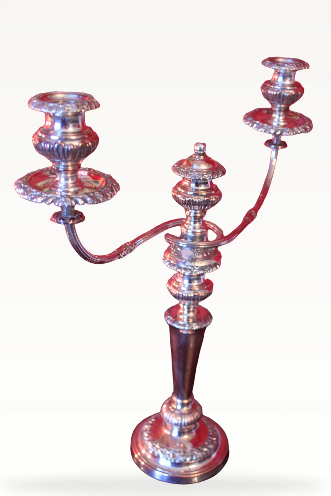A pair of George III Old Sheffield Plate candelabra — view 4