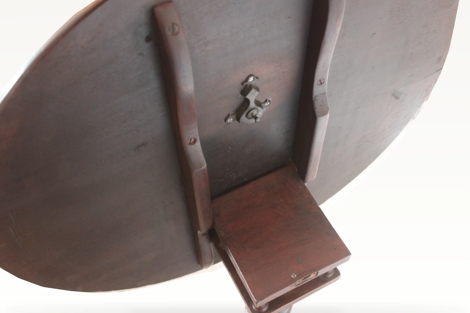 18th century mahogany birdcage table — view 6