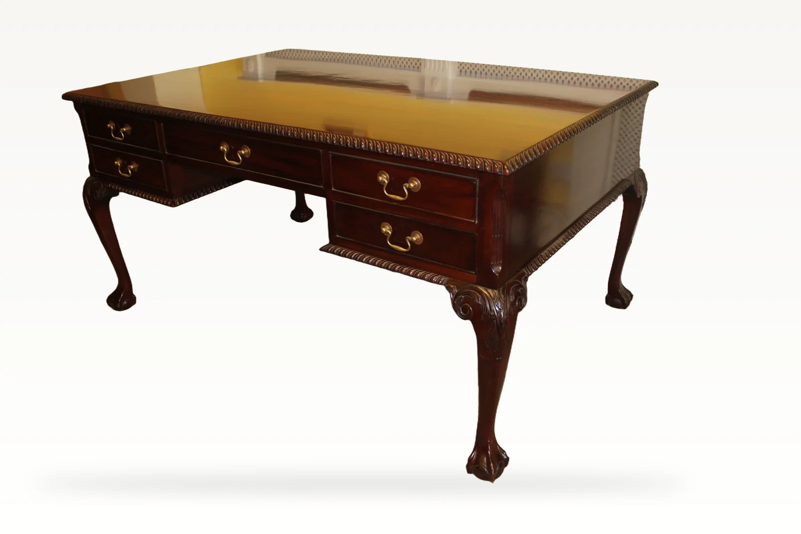 Chippendale style Mahogany Partners’ Desk/Library — view 3