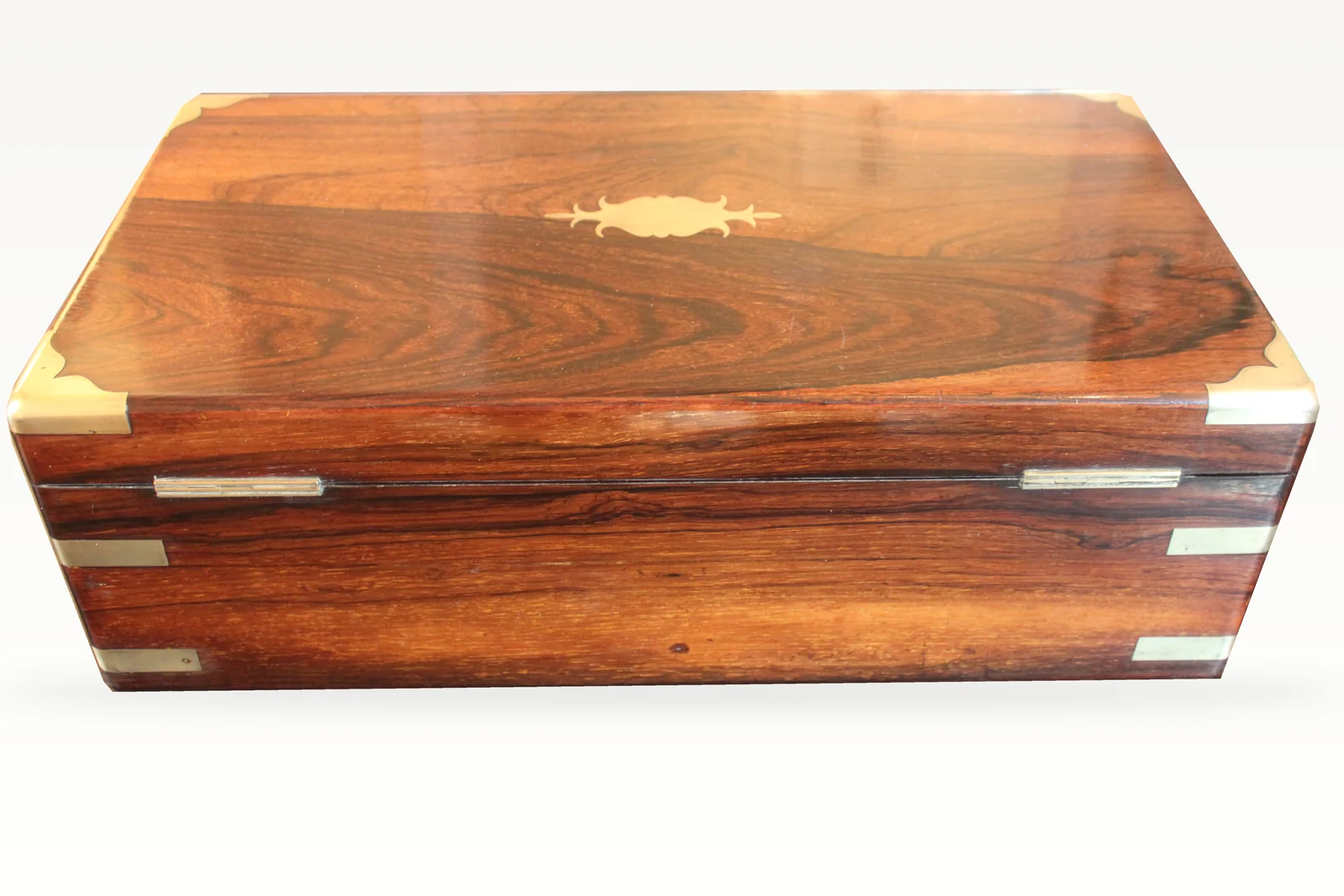 A fine late Georgian rosewood bi-fold writing slope with secret drawers — view 4
