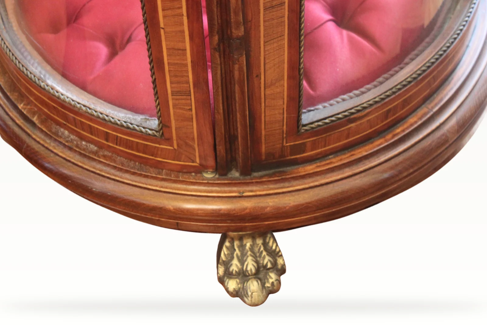 Late 19th century inlaid vitrine/bijouterie cabinet — view 6