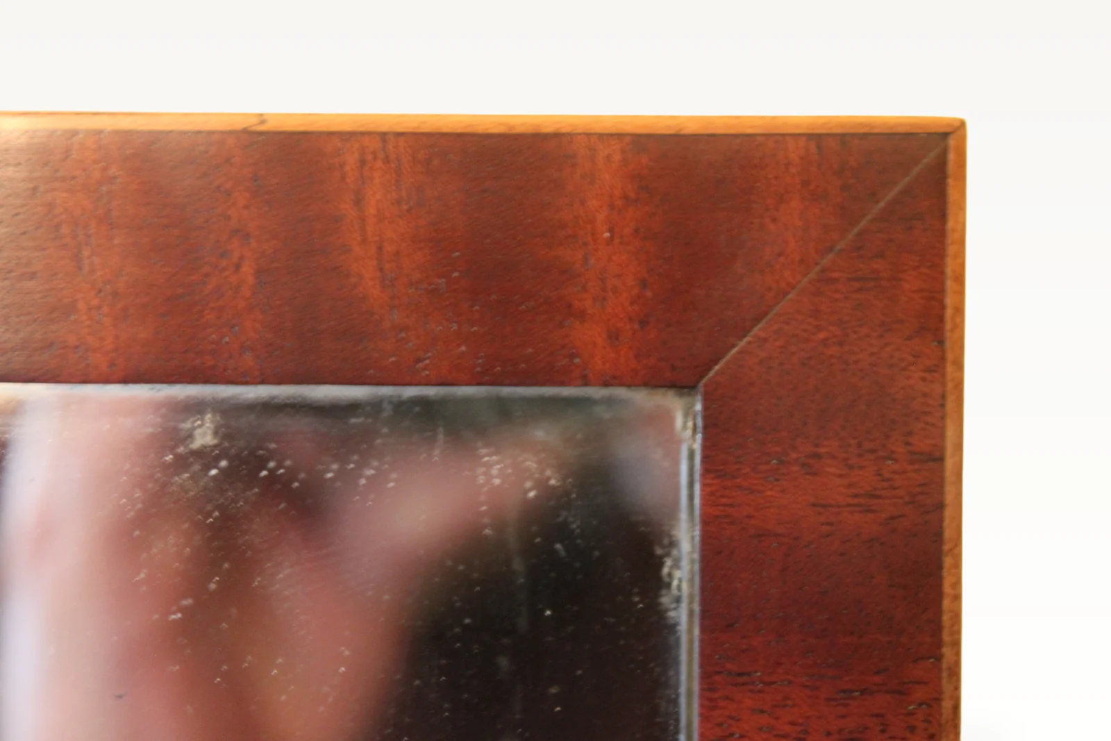 Sheraton mahogany cheval dressing mirror — view 8