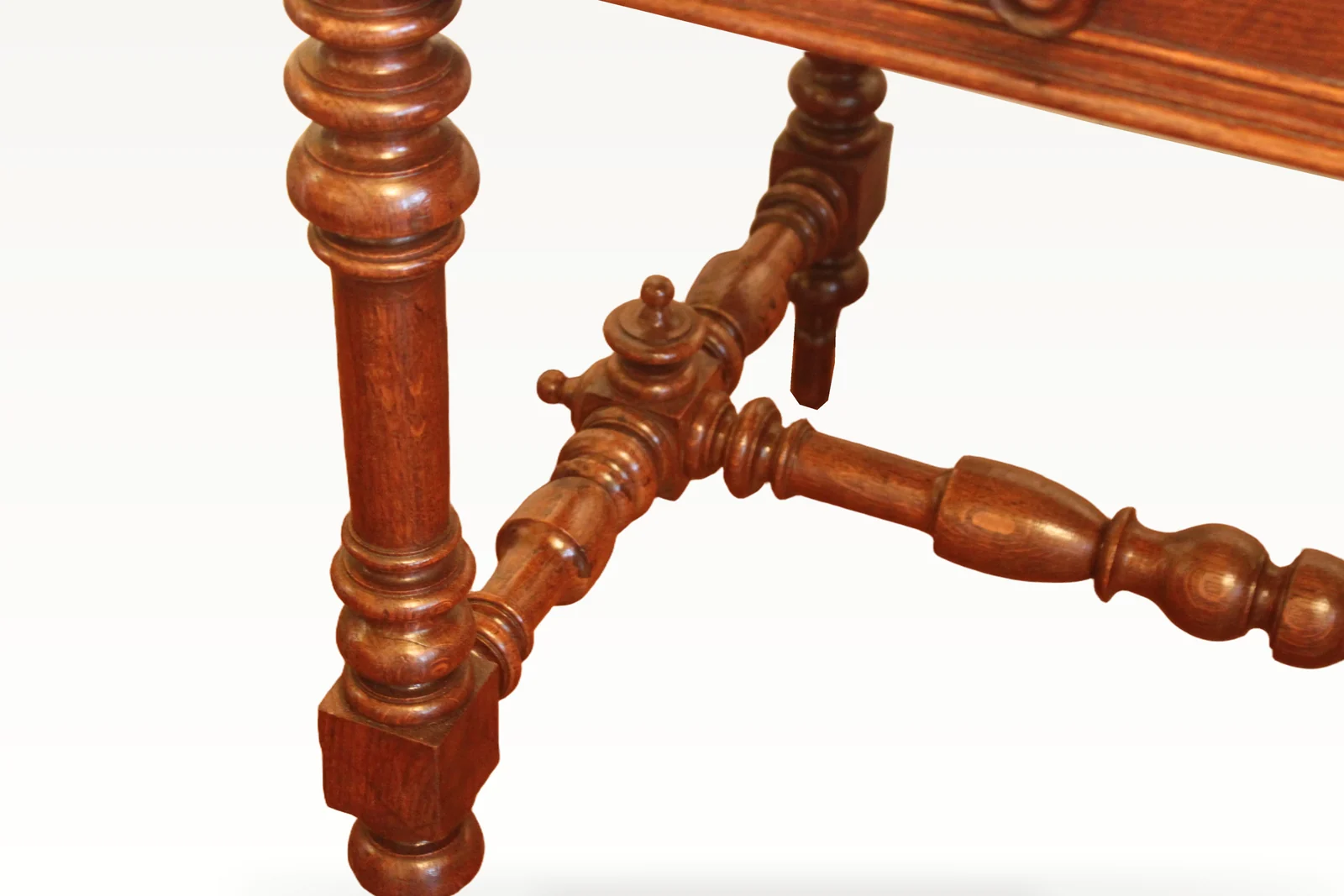 19th century French double sided library table — view 6