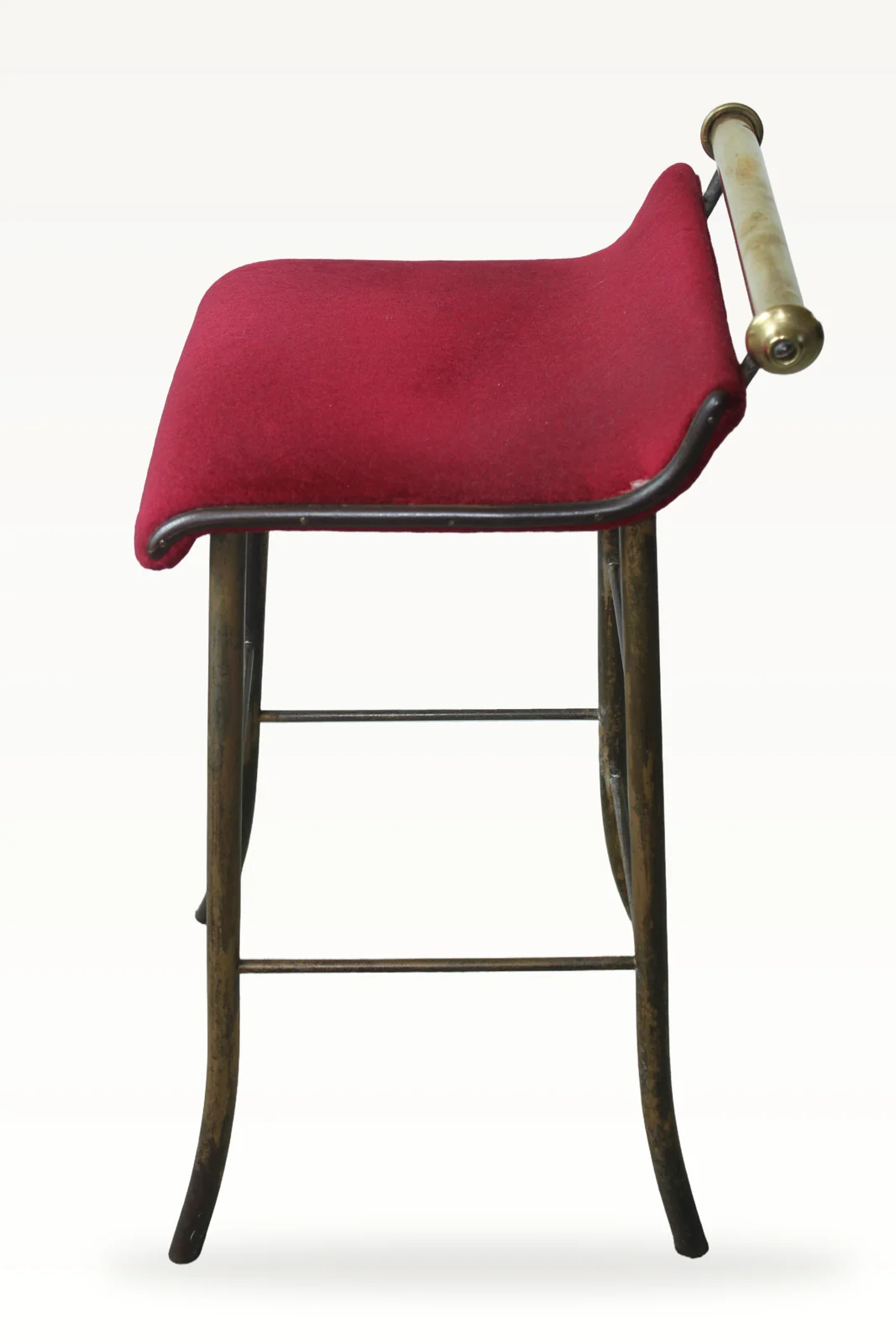 A 19th century brass and steel music stool — view 4