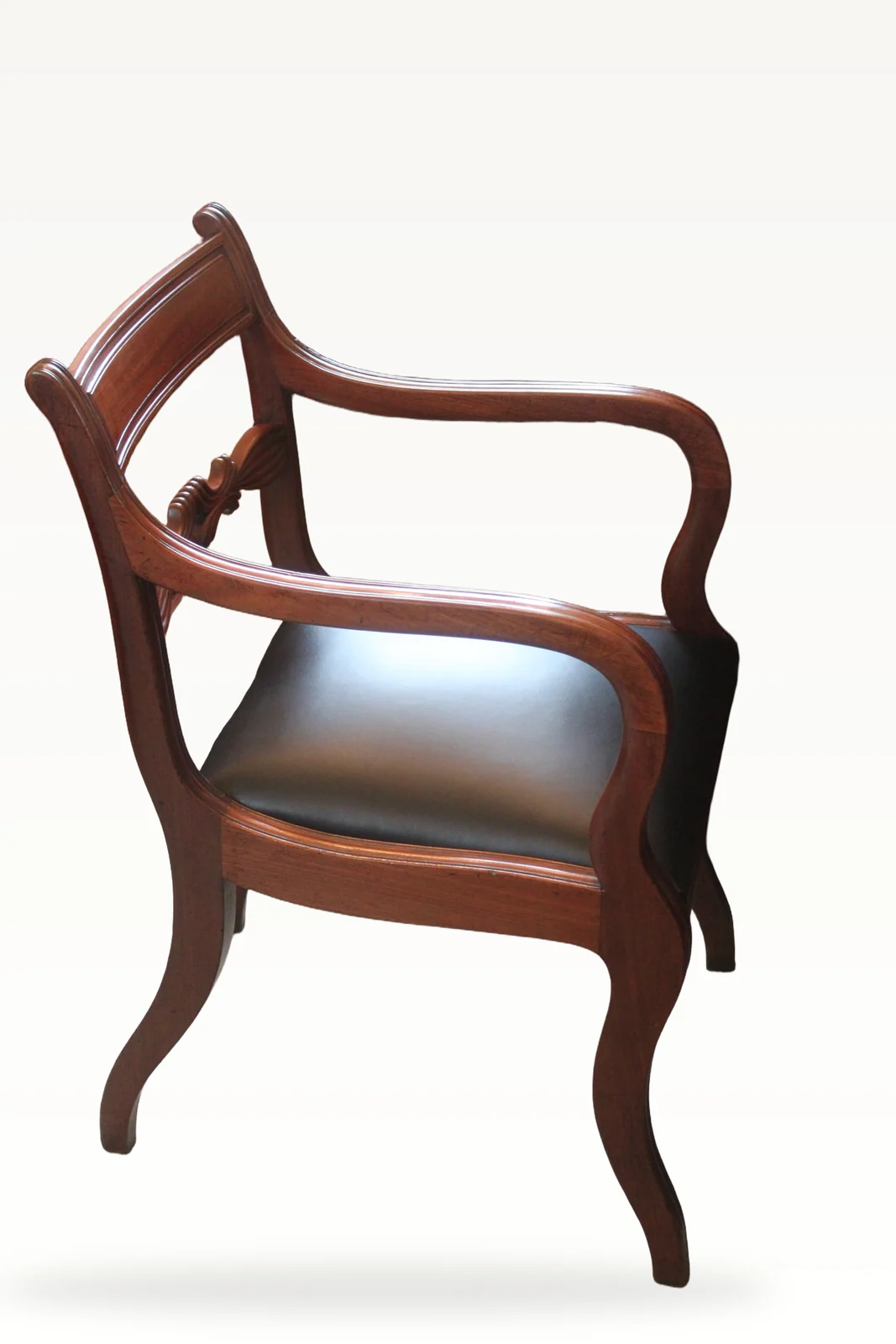 Regency period mahogany armchair — view 10
