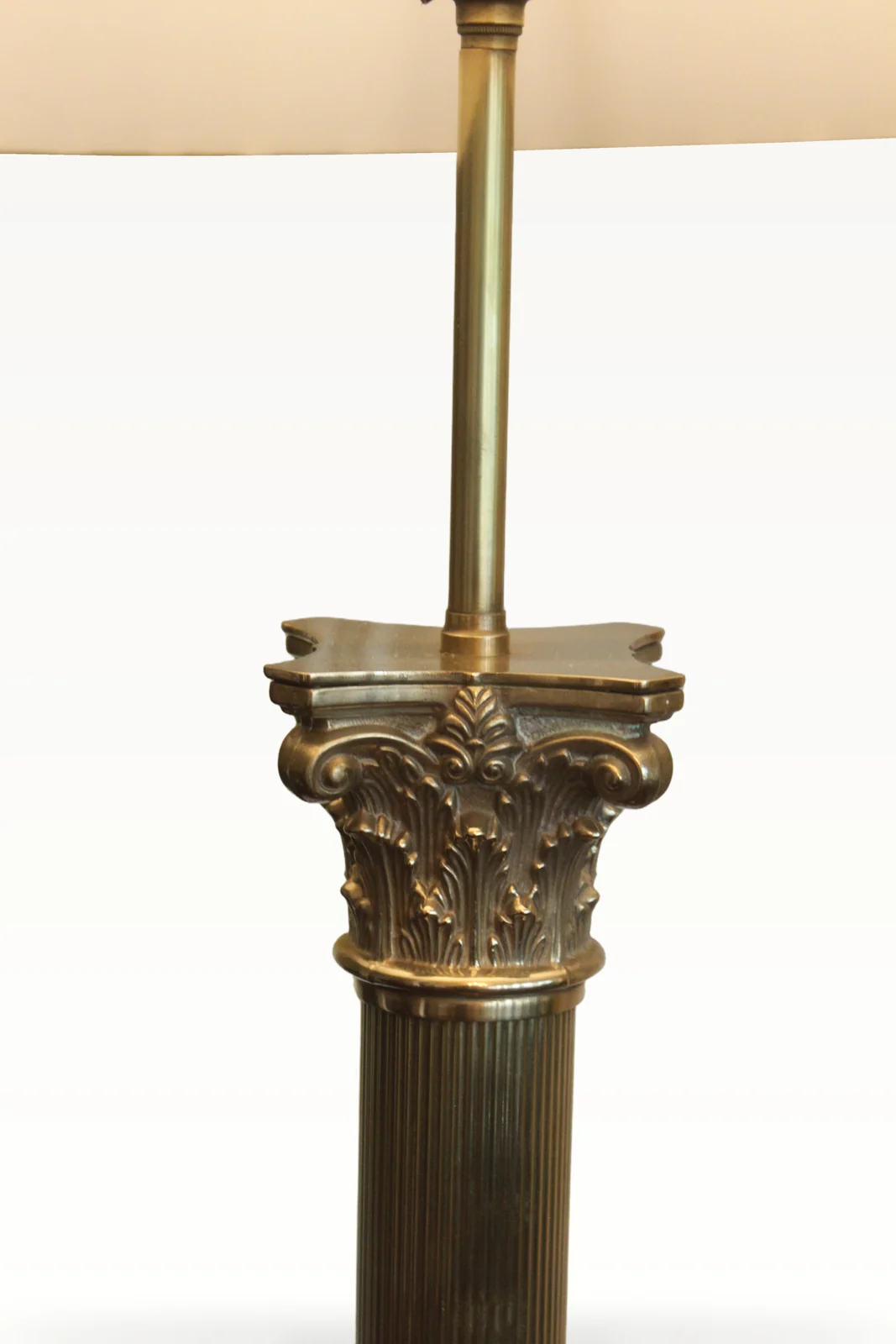 Early 20th century brass standard lamp — view 4
