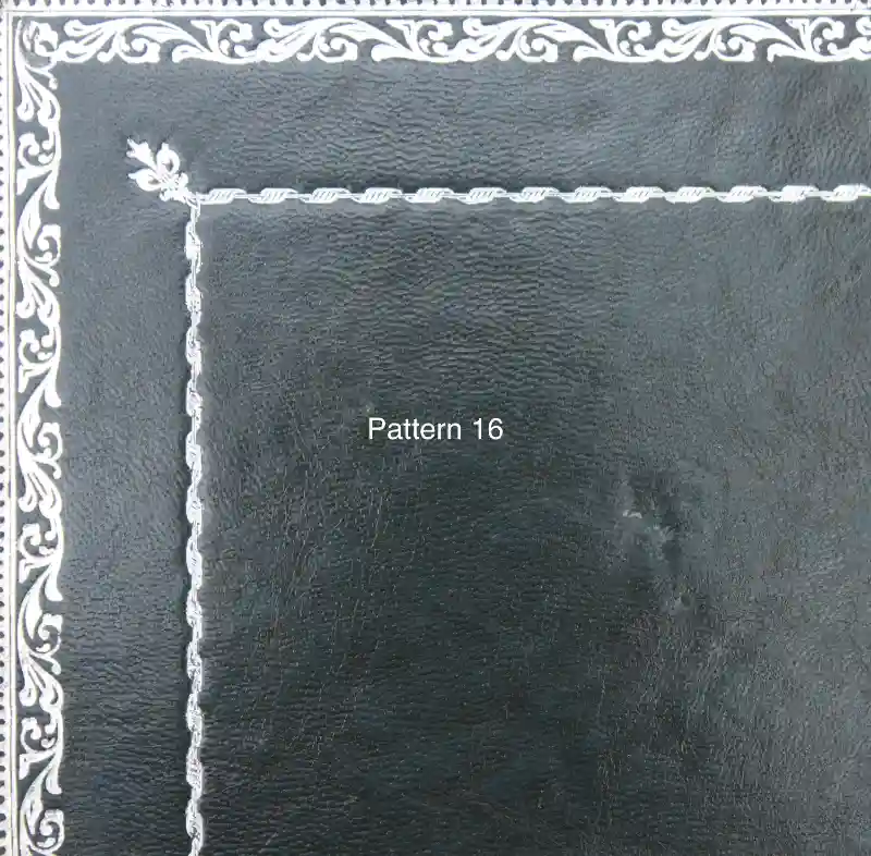 Antique Desk Leather Replacement - Gold Tooling Pattern 16