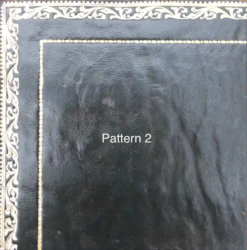 Antique Desk Leather Replacement - Gold Tooling Pattern 2
