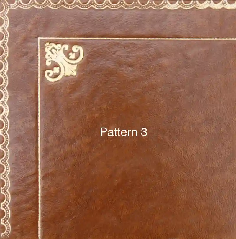 Antique Desk Leather Replacement - Gold Tooling Pattern 3