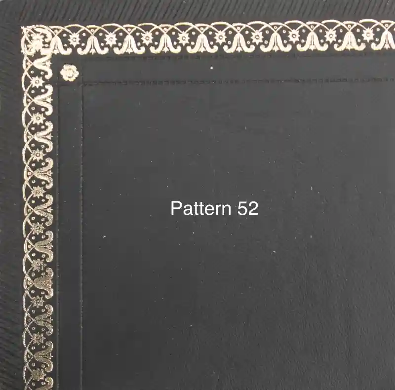 Antique Desk Leather Replacement - Gold Tooling Pattern 52
